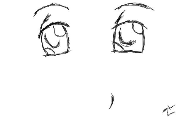 Closer Anime Face Sketch.