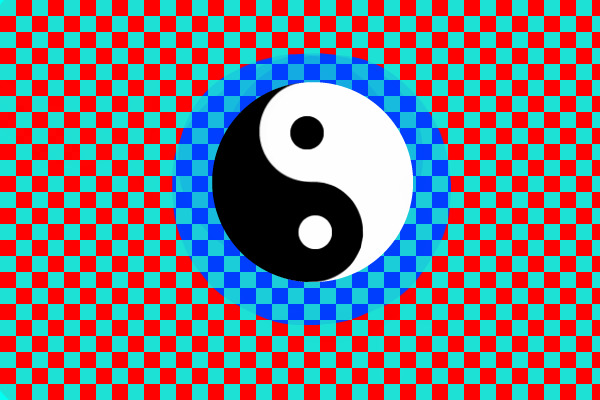 re-coloured yin and yan!