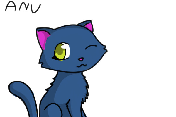 cute kitty colored in