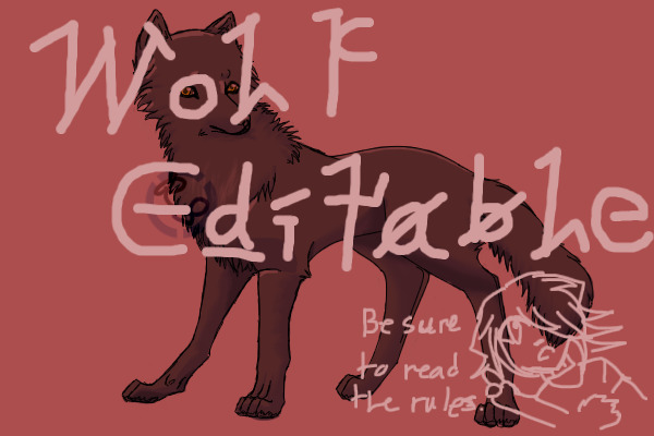 Wolf Editable