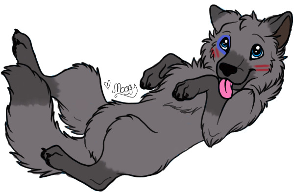 Colored-In Wolf. c: