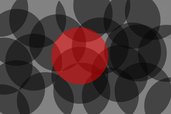 Red On Black Dots