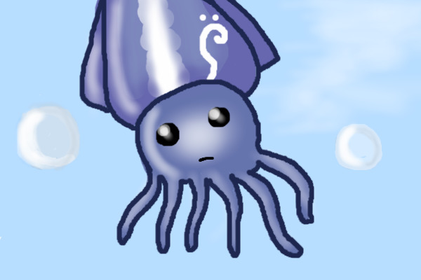 Tiny Blue Squid