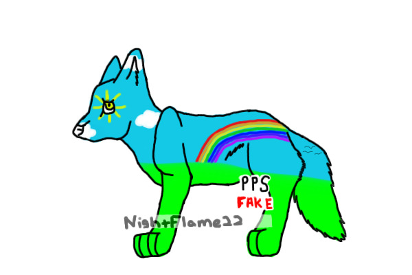 Rainbow Dog!