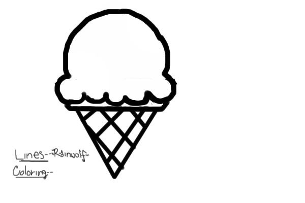 Ice Cream lineart!! =D