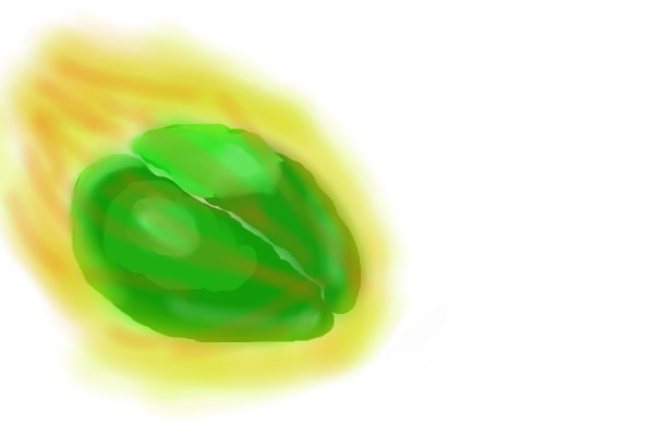 Giant Green Coffee Bean Meteor