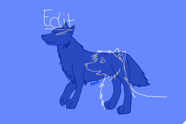 editable wolf