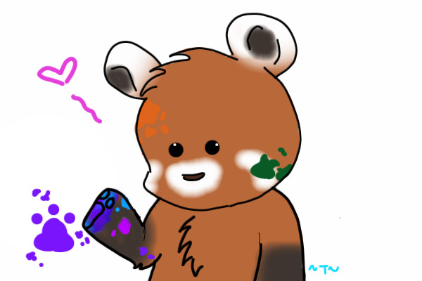 Sasha as a teddybear
