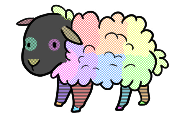 Rainbow sheep