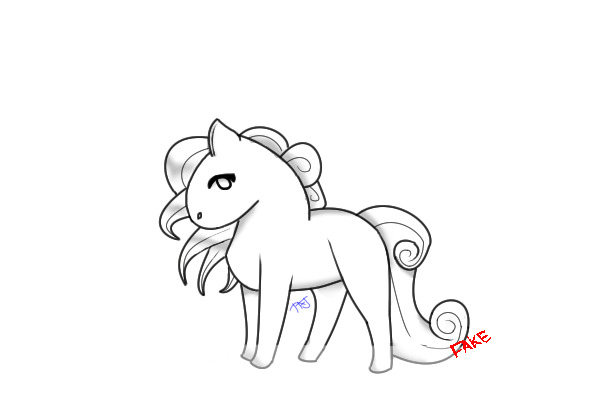 Chibi Horse Lineart