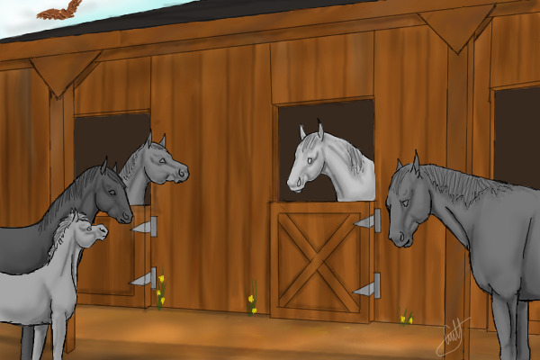 Horse Stables Editable