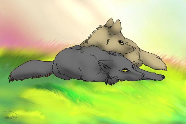Cuddles (Editable Wolves)
