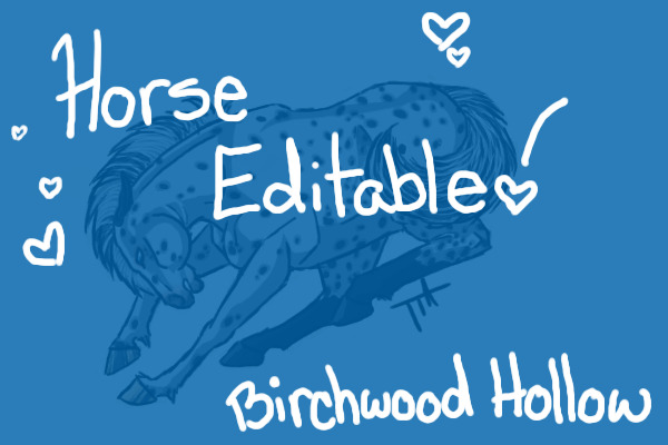 Horse editable !
