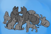 Create a wolf family 3