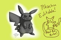 Pikachu Editable!