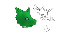 Dog/wolf Head Editable