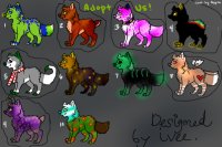 Adoptable pups-lines by Apple <3