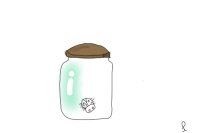lady bug in jar!