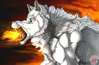 Wolf Rage Editable