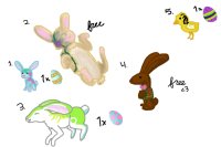 Easter Adoptables for Eggs and Free