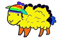 Rainbow Sheep :D