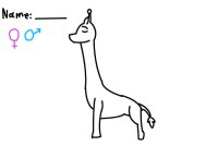 Giraffe lineart