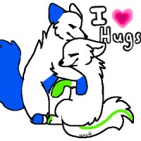 I love Hugs Color-In c:
