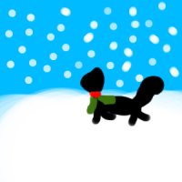 Christmas Shadow Fox