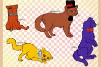 Five Cats at Freddy's