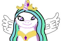Princess Celestia ASDF character