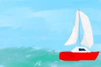 Sailboat on Sea