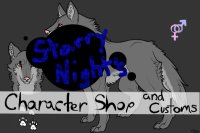 Starry Night's Character shop and customs