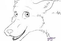 simple dog lineart