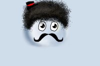 Mustache, Afro, and Hat Water!