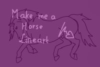 Make me a horse lineart - advent prize