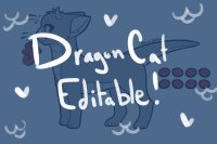 Dragon-Cat Editable