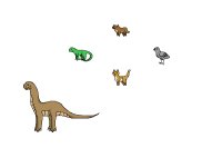 Some pixel animals