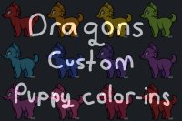 Dragon's Custom Puppy Color-ins! |closed
