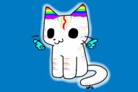 Rainbow Chibi Cat