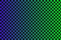 Gradient checkers test- Blue/Green