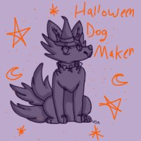 Editable Halloween Dog/Wolf Avatar