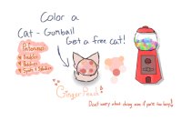 Ginger Peach flavor Gumball Cat!