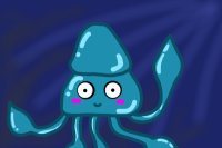 Cute awesome chibi squid :D