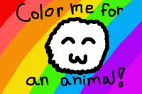 Color the fluffball and get a pet :3