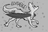 Editable Wolf!