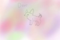 Quick deer drawing