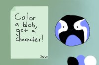 My character color in!