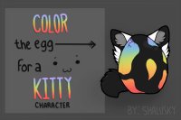 My character color in!