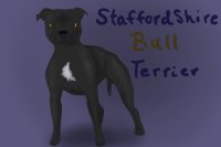 Staffordshire Bull Terrier editable