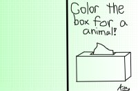Color the tissue box for an animal! -=-